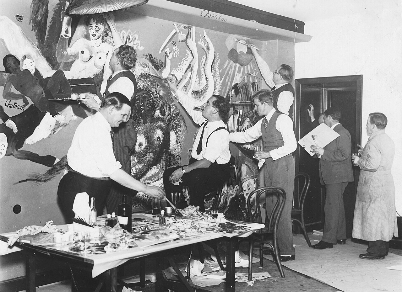 Konstnärsbaren in earlier days
